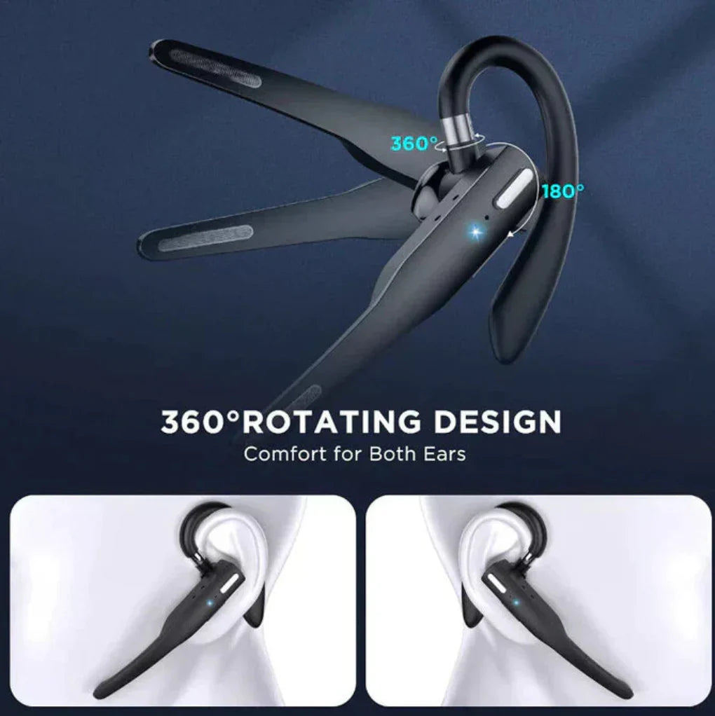 Cuffie Bluetooth 5.1 con cancellazione del rumore e doppio microfono per uomini