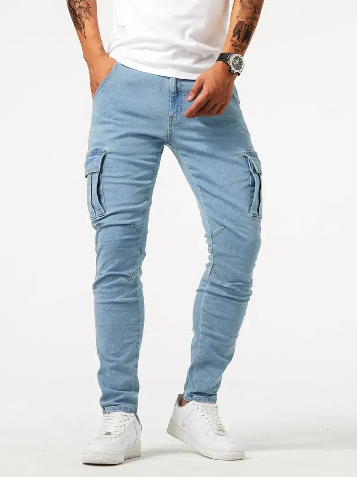 FlexFit – Jeans cargo elasticizzati da uomo