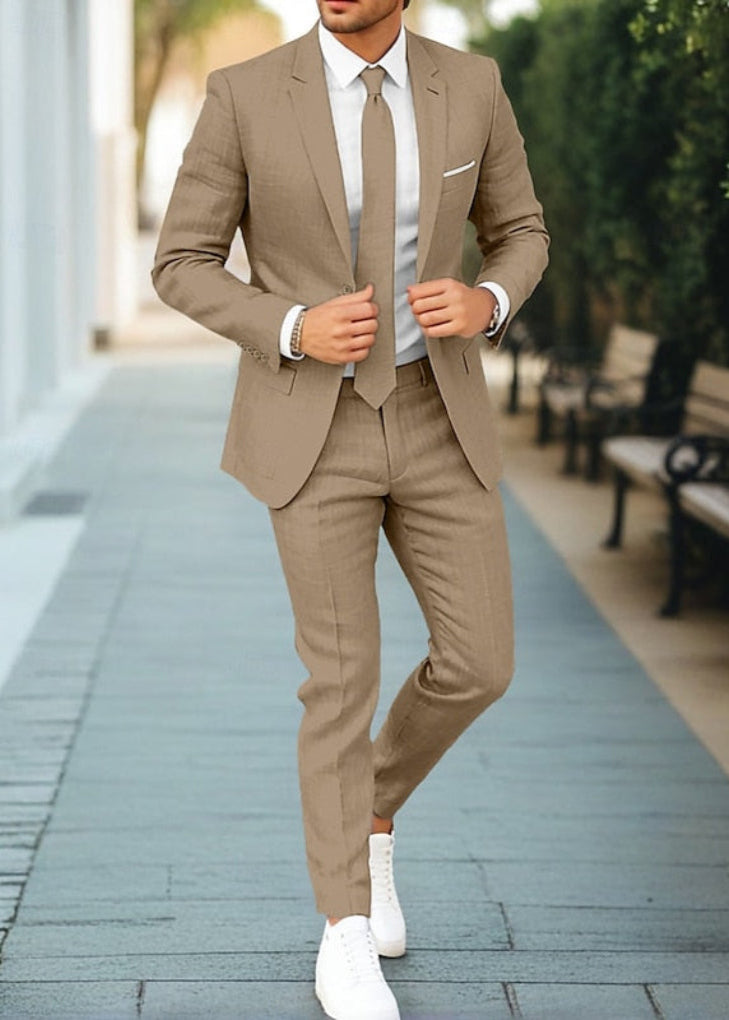 Completo casual in due pezzi in tessuto leggero