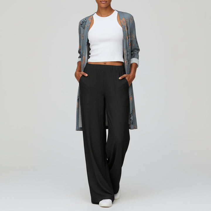 Pantaloni Morbidi Casual a Gamba Larga per Donne