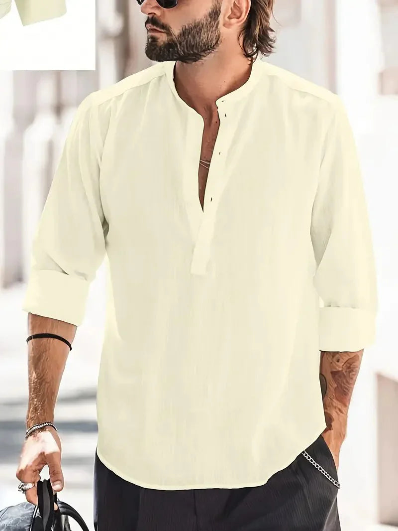 Jacob – Camicia in lino a maniche lunghe