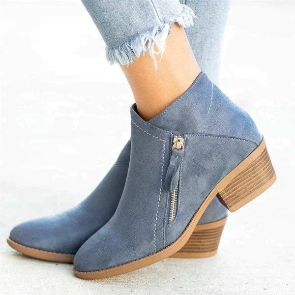 Stivaletti ergonomici in pelle da donna