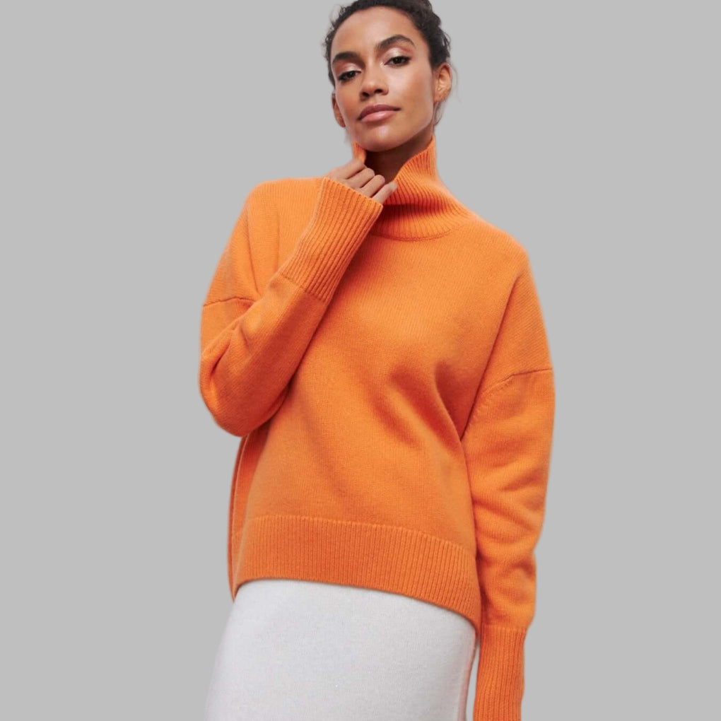 Maglione Collo Alto Oversize Donne