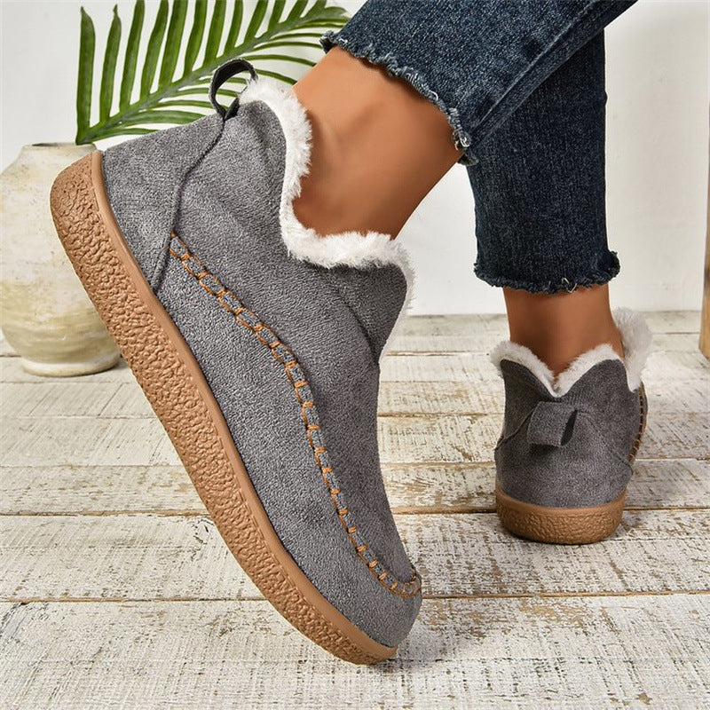 Stivaletti invernali slip-on in similpelle da donna