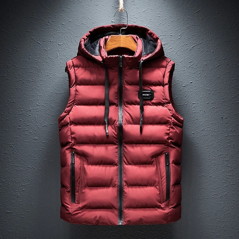 Gilet con cappuccio da donna per autunno e inverno