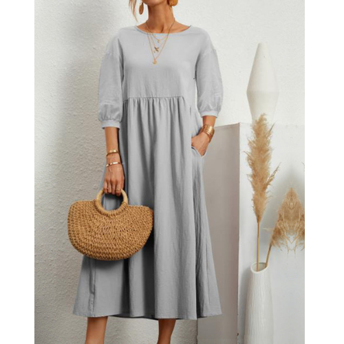 Isabelle – Abito Estivo Elegante Smockato per Donna | Midi