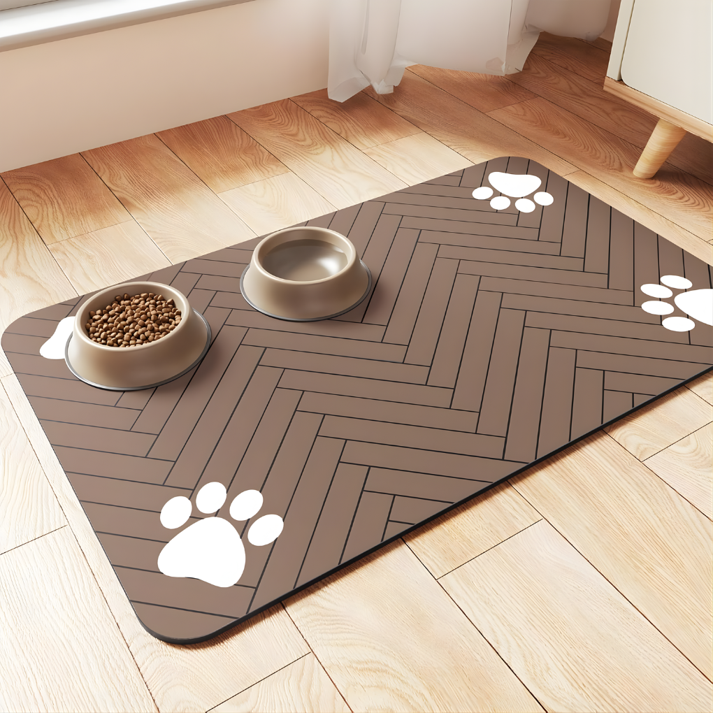 Tappetino per Alimentazione Animali - Tappetino Assorbente per Cibo e Acqua