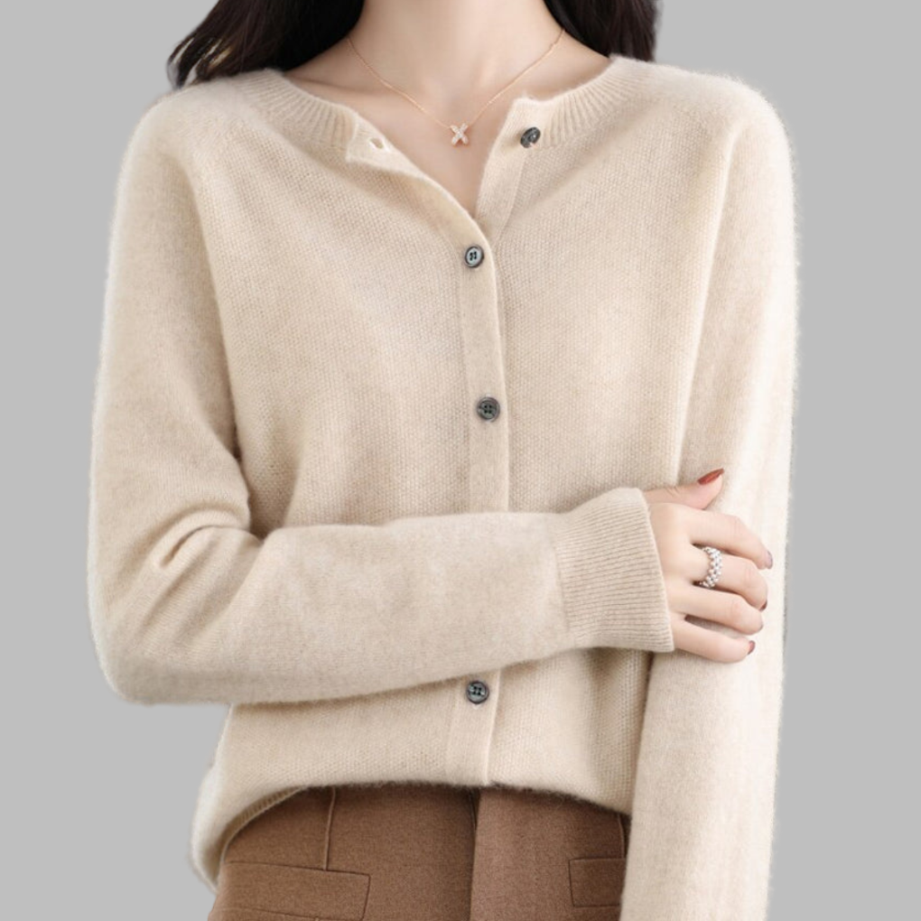 Cardigan da donna con collo O