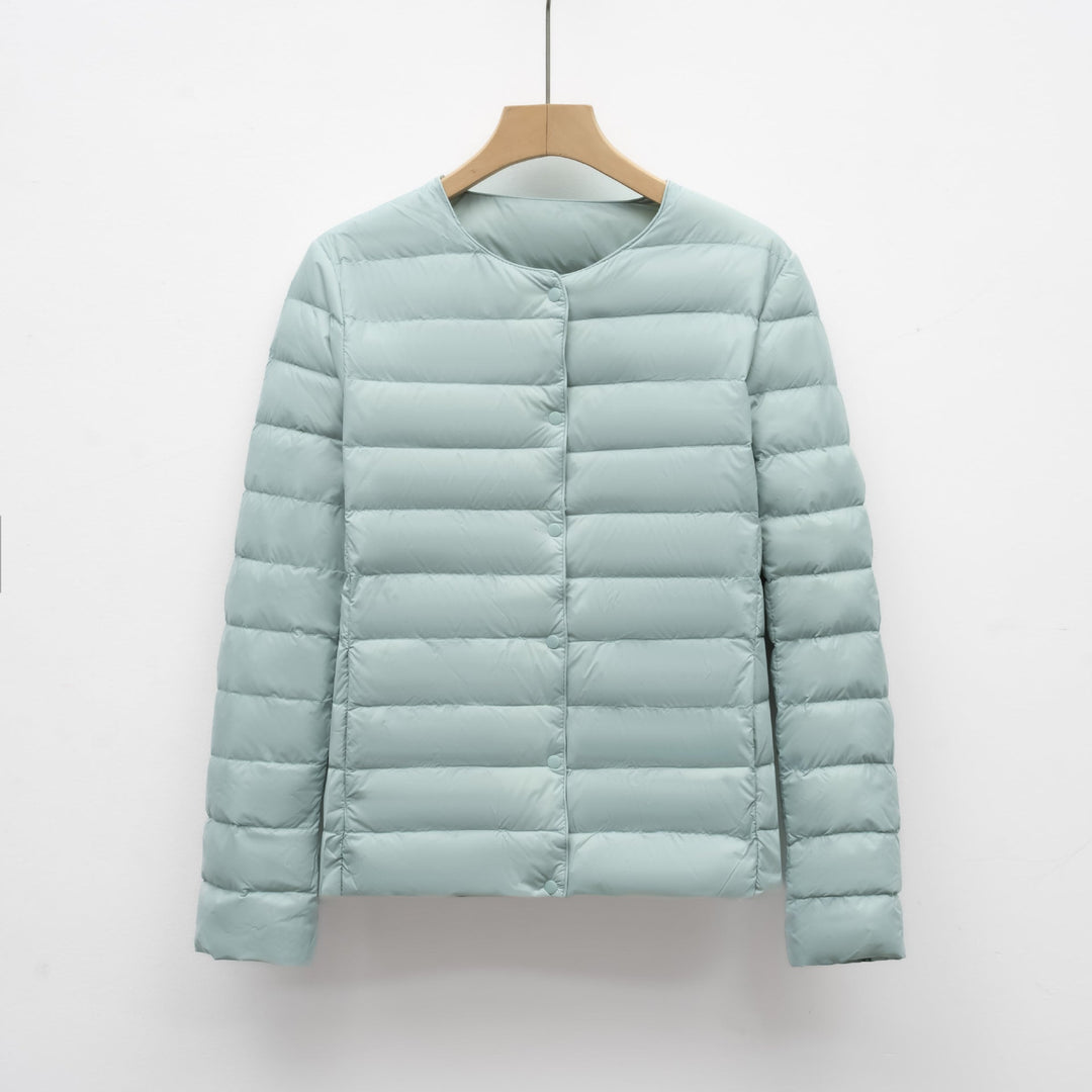 Puffer Senza Collo Primavera e Inverno per Donne