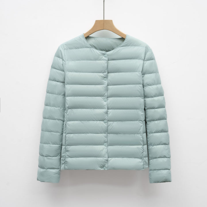 Puffer Senza Collo Primavera e Inverno per Donne