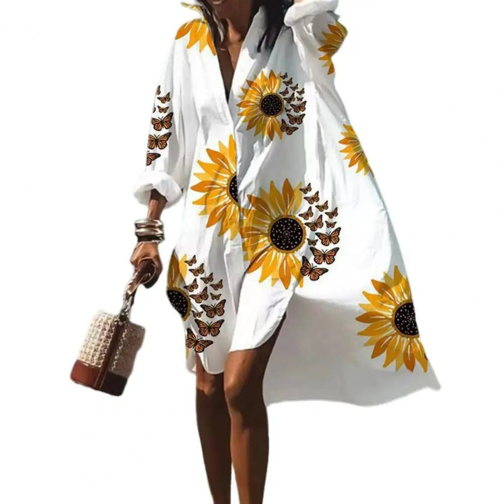 Abito Estivo Oversize da Donna con Stampa Boho