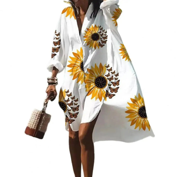 Abito Estivo Oversize da Donna con Stampa Boho