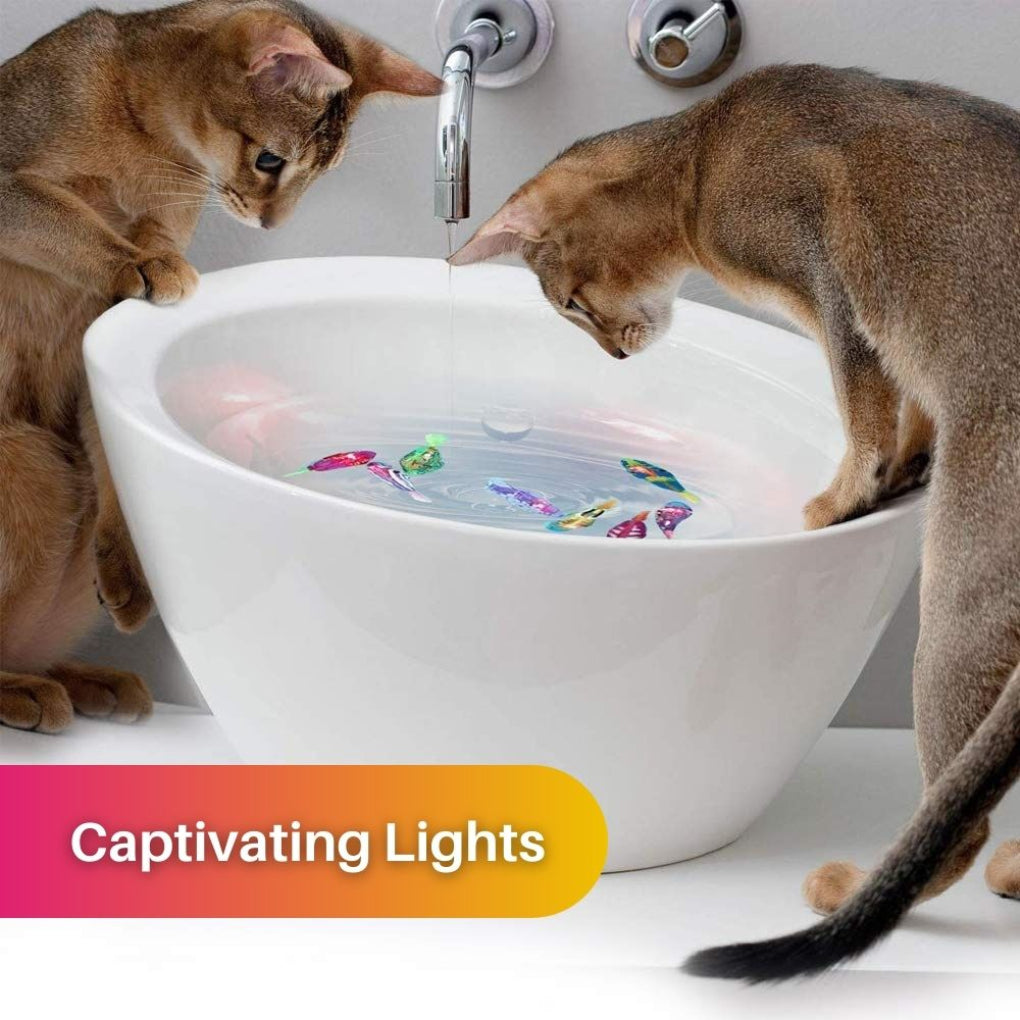 Set di Giocattoli Interattivi per Gatti – Movimento di Nuoto Realistico e Luce Coinvolgente