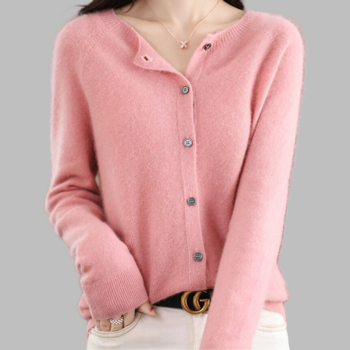 Cardigan da donna con collo O