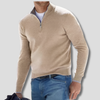 Maglione in Cotone con Collo a Zipper per Uomini
