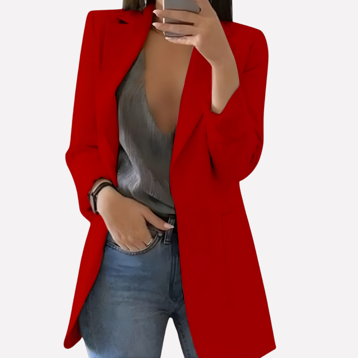 Giacca Blazer Donna con Tasche Frontali – Strutturata per Uso Quotidiano