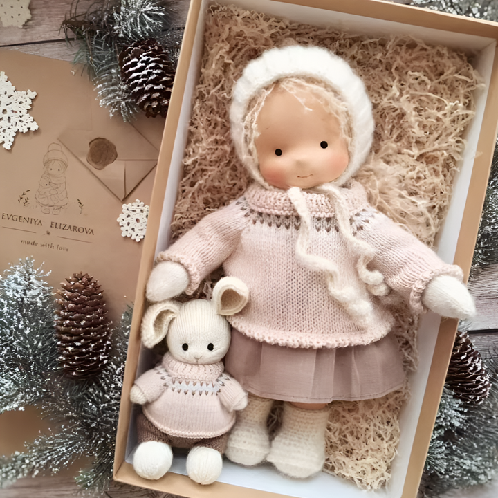 Bambola Cuddly Waldorf Fatta a Mano