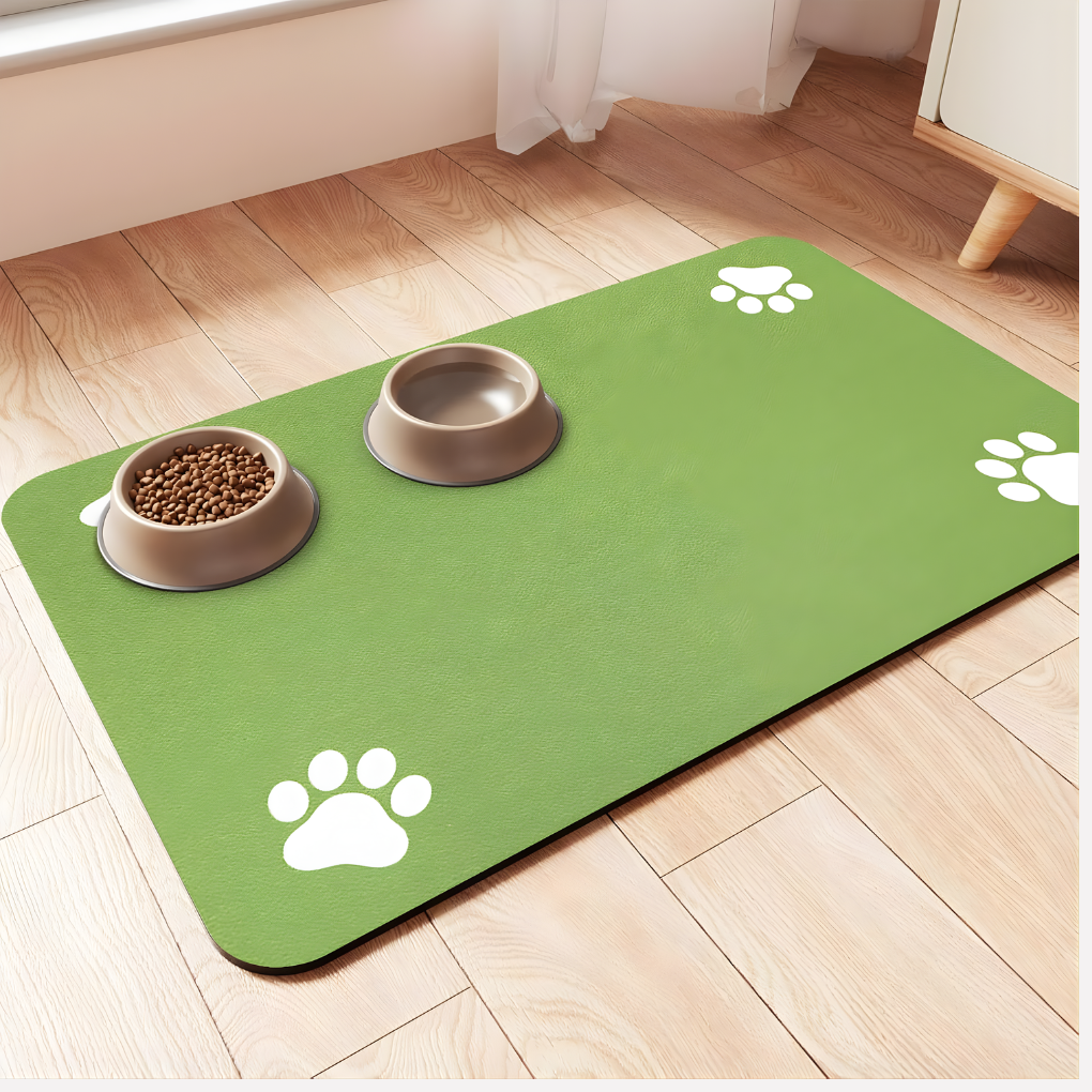 Tappetino per Alimentazione Animali - Tappetino Assorbente per Cibo e Acqua