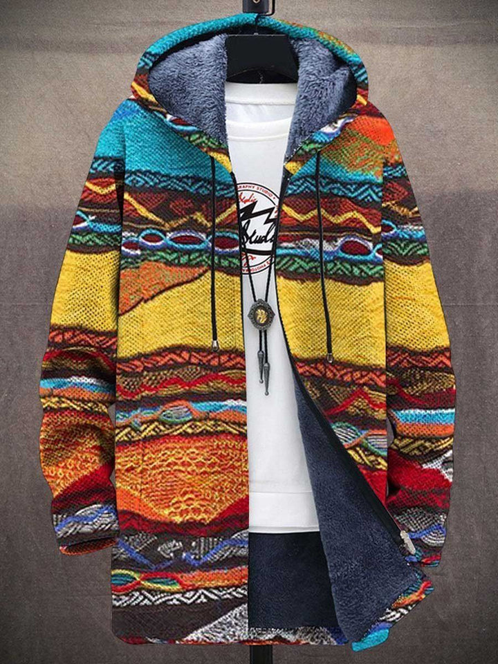 Milano – Gilet retrò a blocchi di colore da uomo