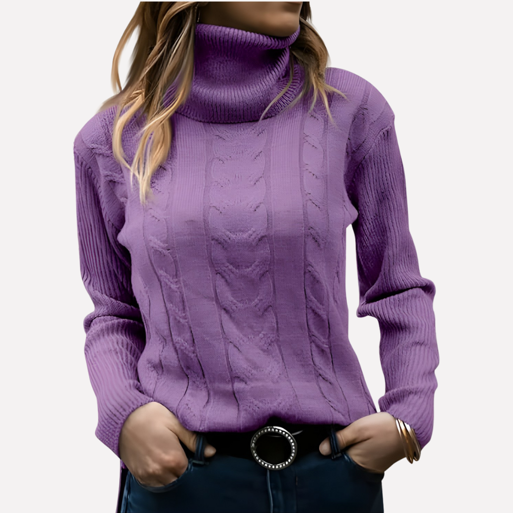 Maglione a Collo Alto da Donna – Stile Quotidiano Relaxed