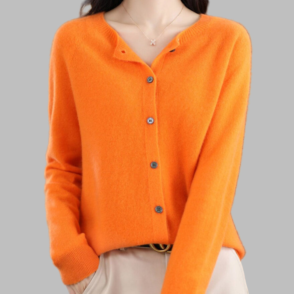 Cardigan da donna con collo O