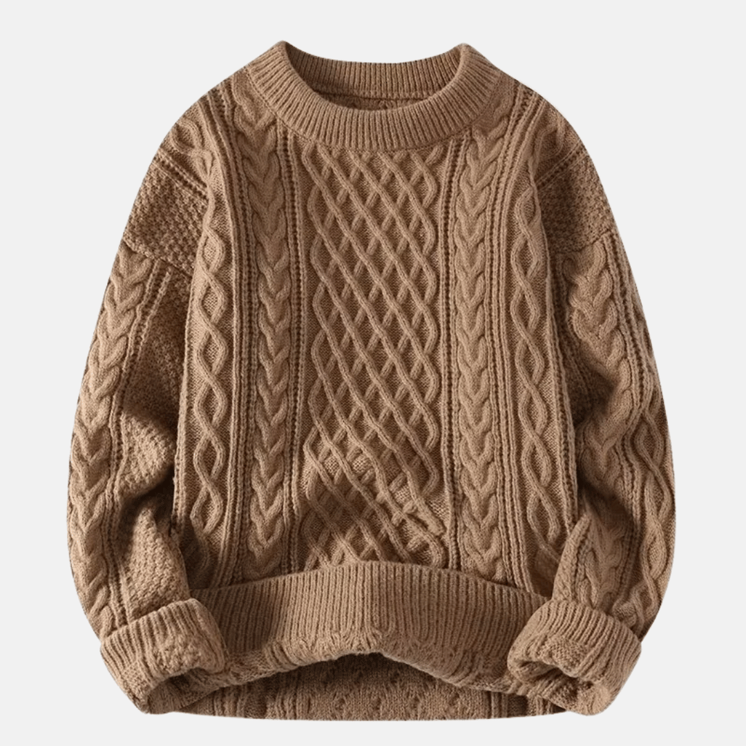 Maglione Invernale Tricot Unito per Uomini