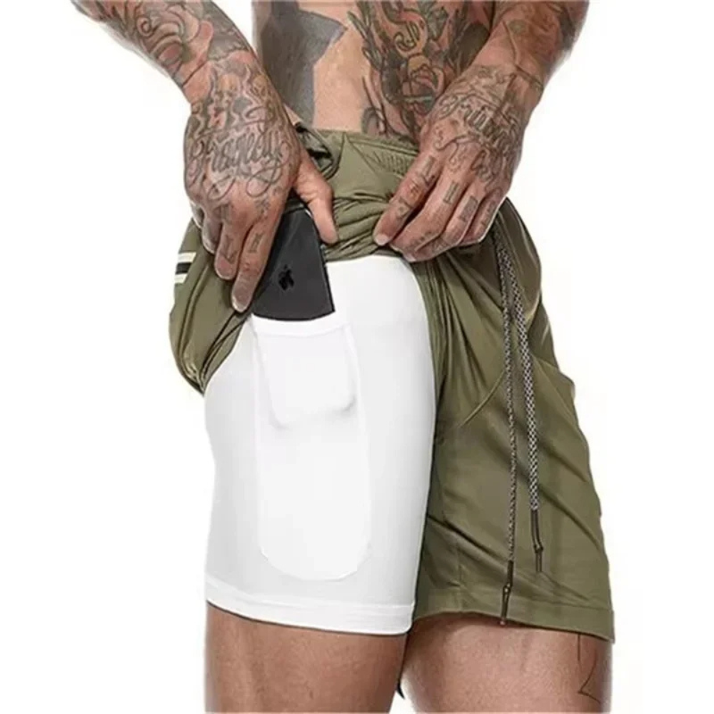 Shorts Sportivi 2-in-1 per Uomo