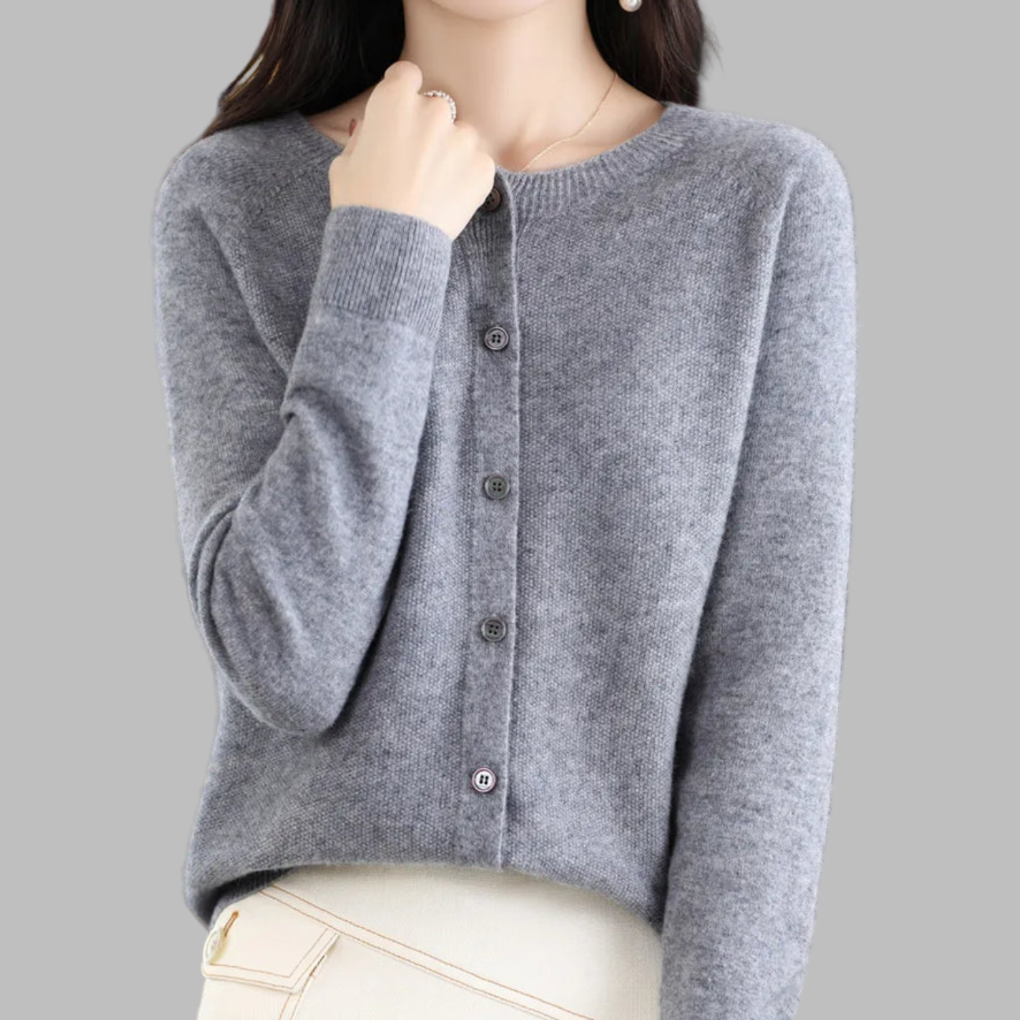 Cardigan da donna con collo O