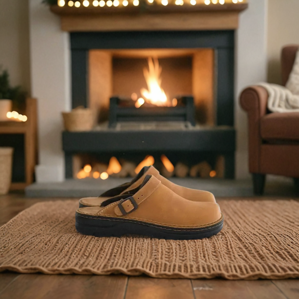 Zoccoli slip-on in pelle unisex
