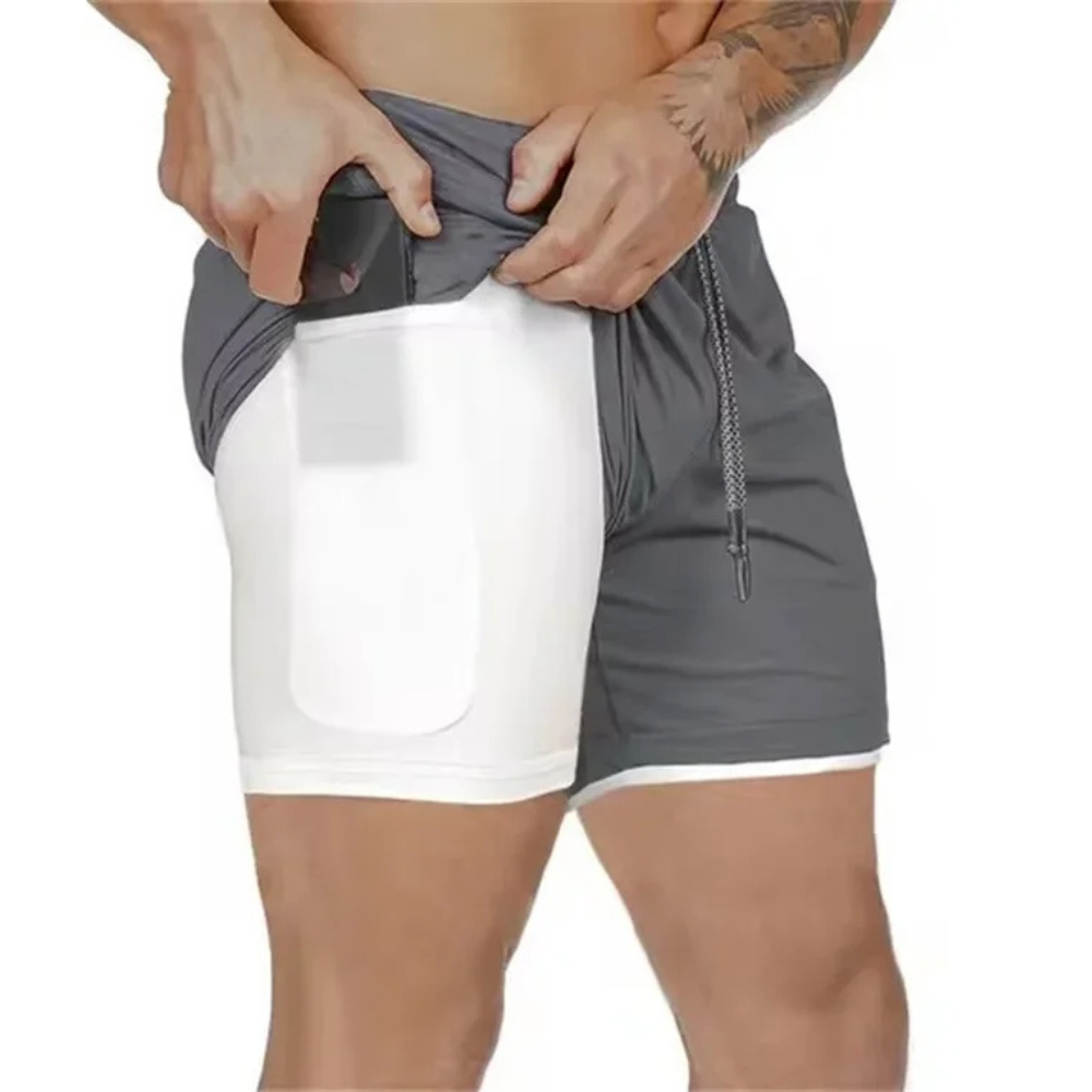 Pantaloncini sportivi da uomo 2 in 1 – Progettati per garantire prestazioni e comfort