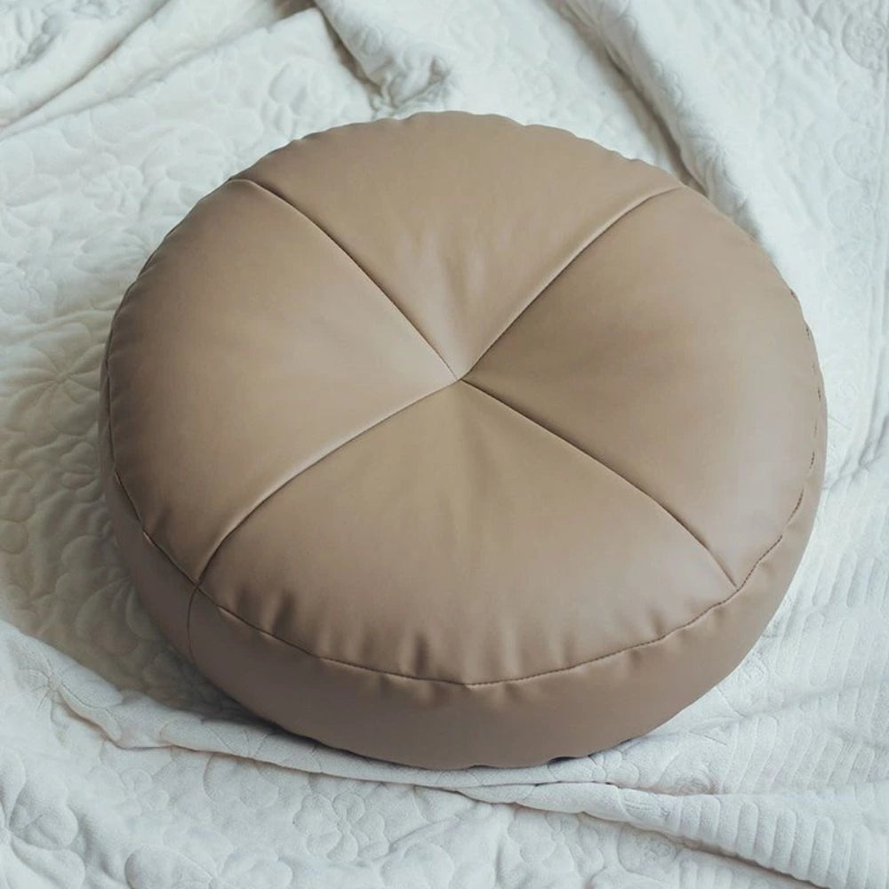 Cuscino da seduta in stile giapponese in pelle nappa