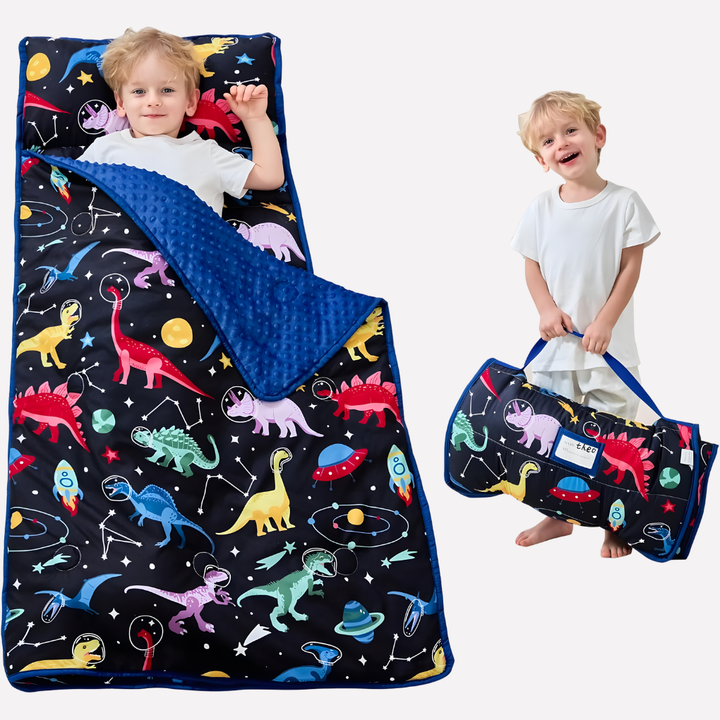 Tappetino per sonnellino per bambini con cuscino e coperta