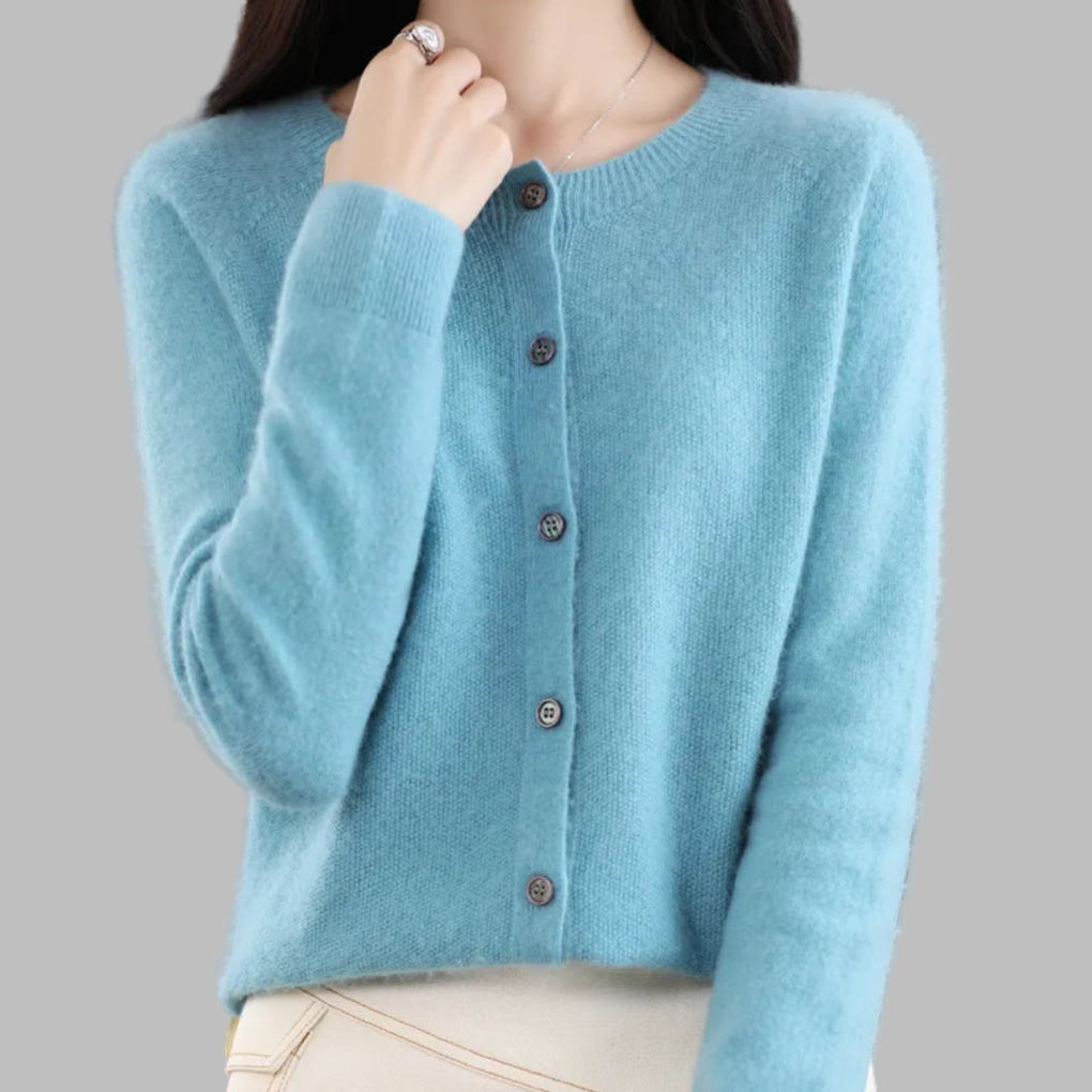 Cardigan da donna con collo O