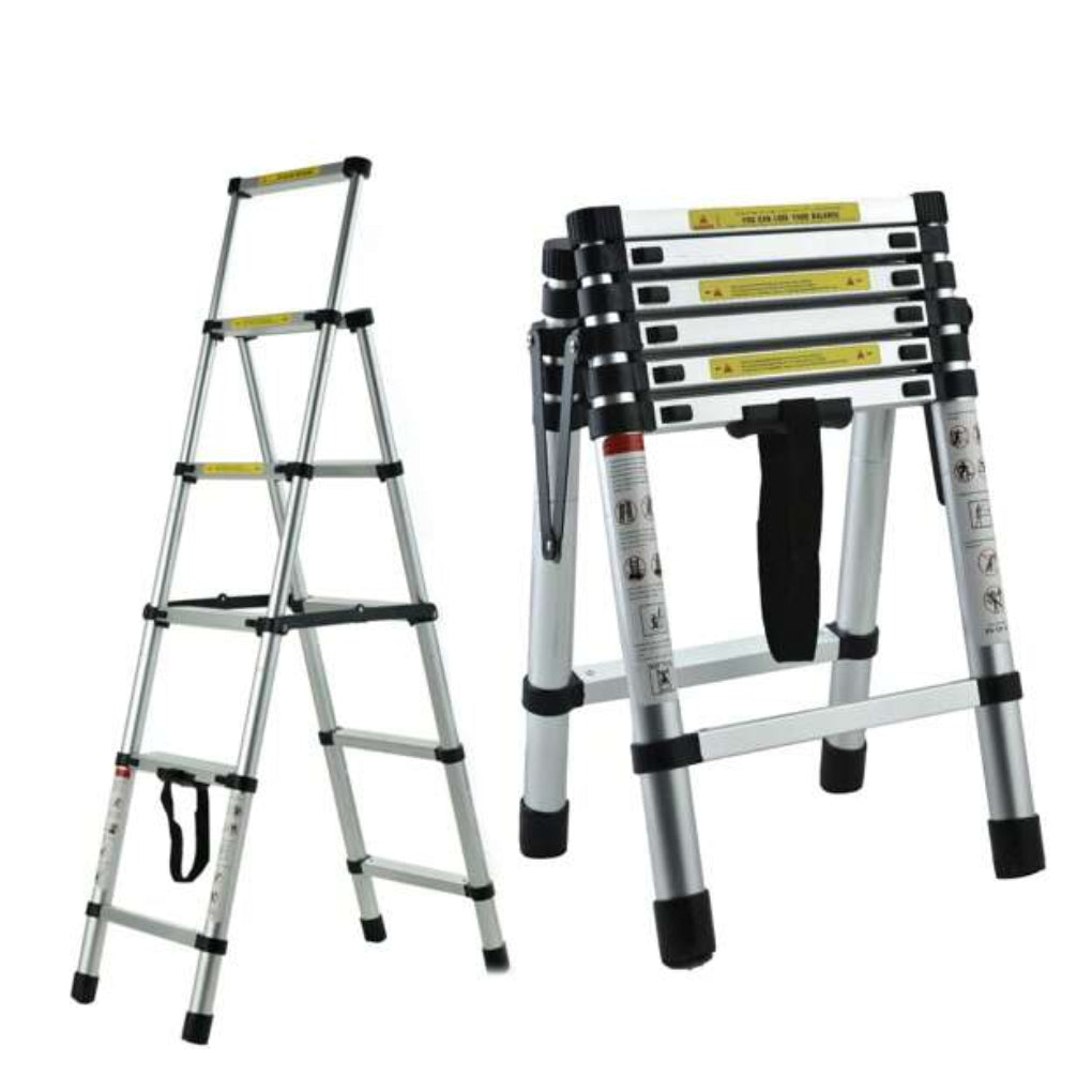 Scala Telescopica in Alluminio 6FT+7FT – Sicura, Portatile e Regolabile