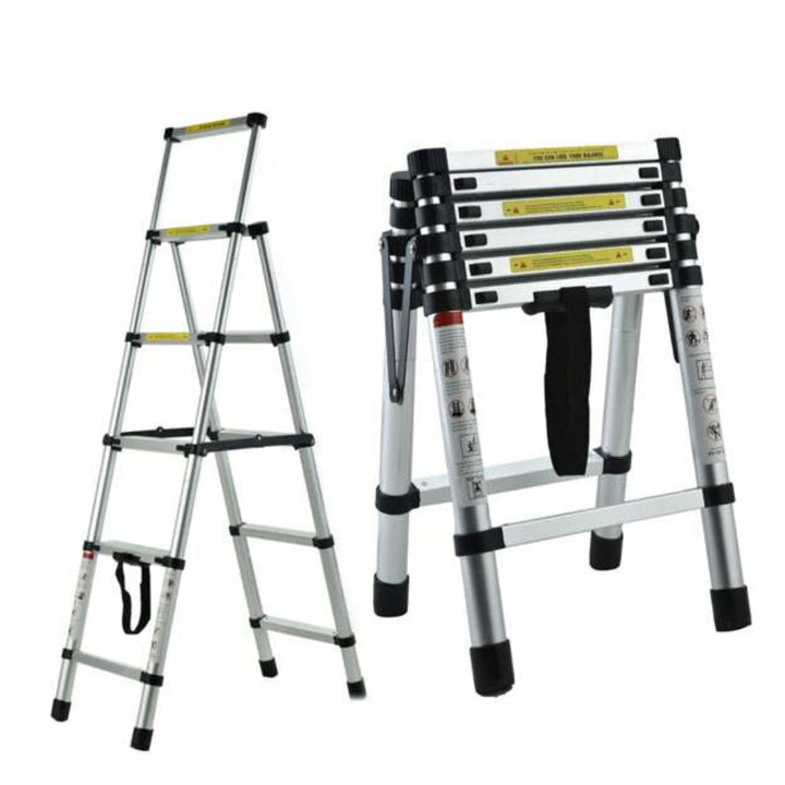 Scala Telescopica in Alluminio 6FT+7FT – Sicura, Portatile e Regolabile