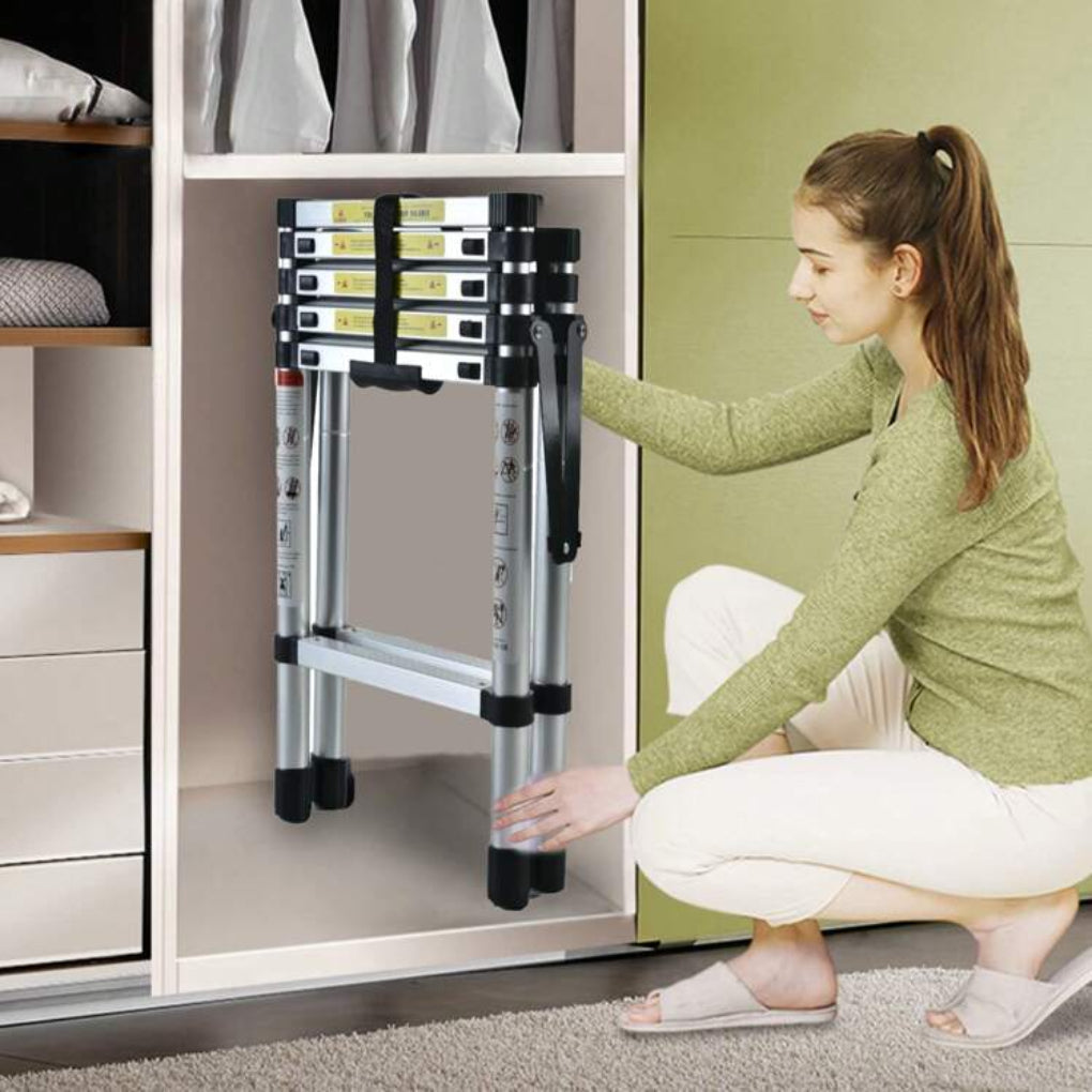 Scala Telescopica in Alluminio 6FT+7FT – Sicura, Portatile e Regolabile