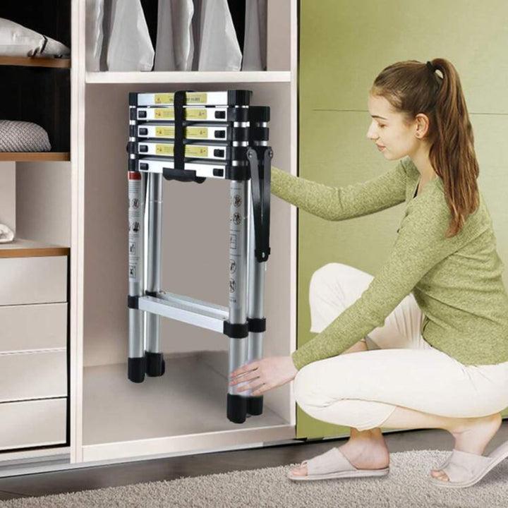 Scala Telescopica in Alluminio 6FT+7FT – Sicura, Portatile e Regolabile