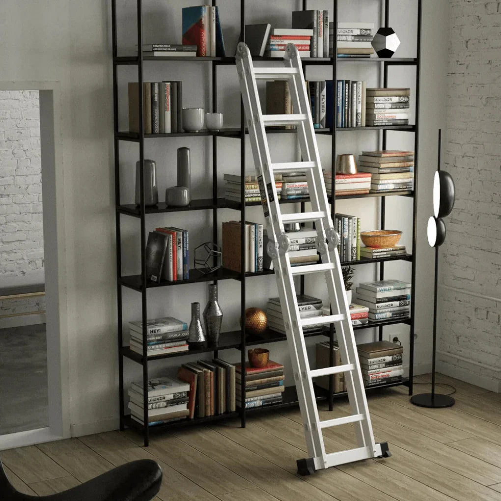 Scala combinata pieghevole in alluminio 14 in 1 da 4,7 m, portata 150 kg
