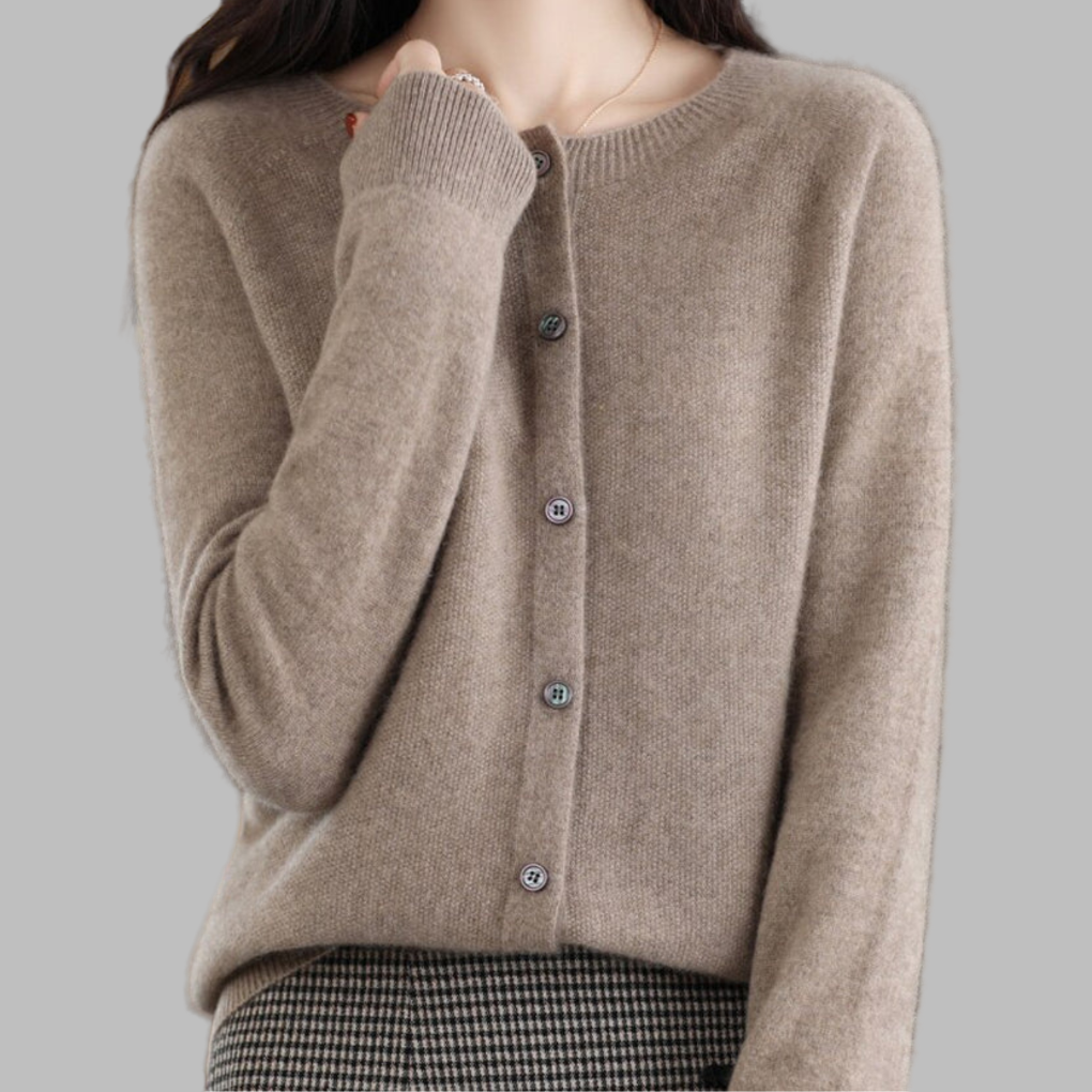 Cardigan da donna con collo O