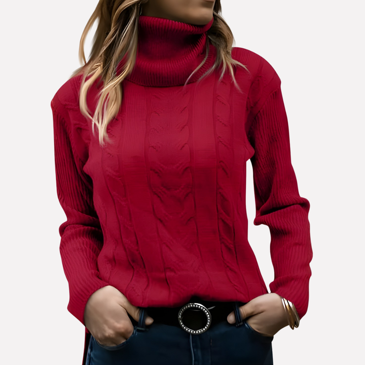 Maglione a Collo Alto da Donna – Stile Quotidiano Relaxed