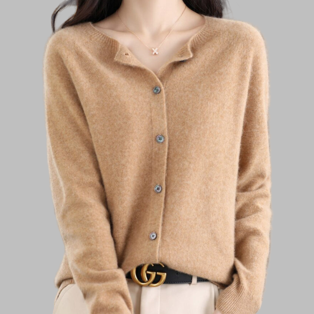 Cardigan da donna con collo O