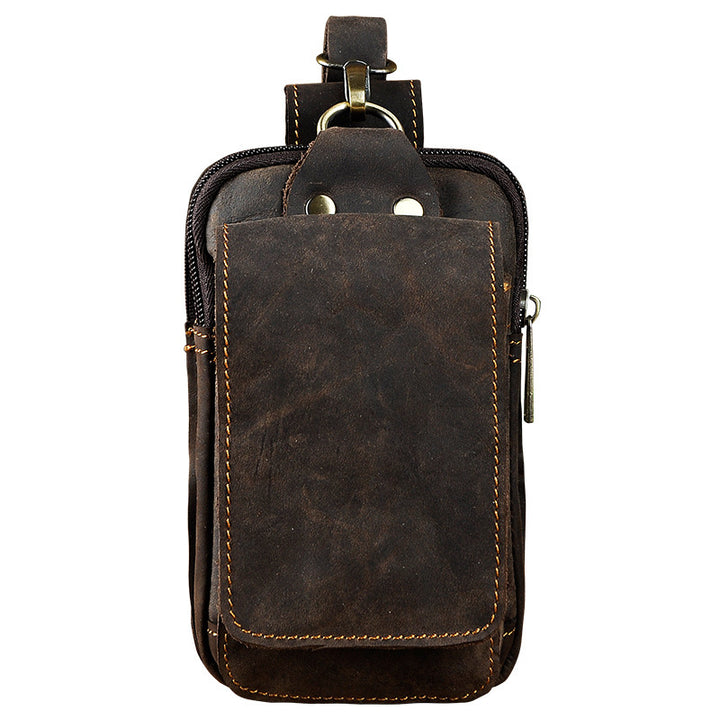 Borsa da Fianchi in Cuoio per Uomo