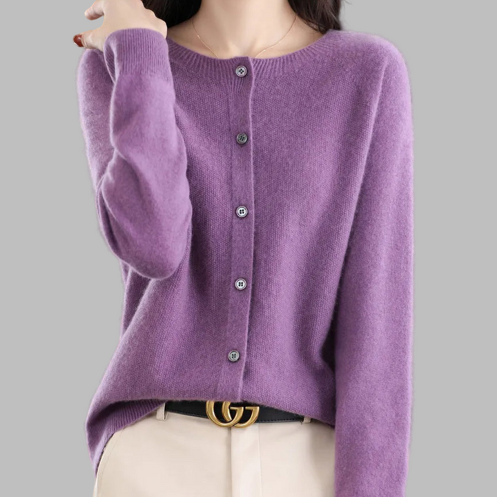 Cardigan da donna con collo O