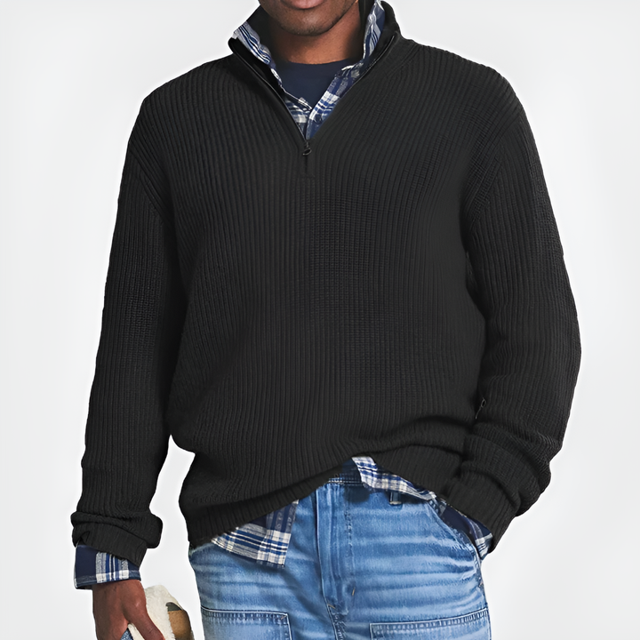 Maglione Mezza Zip per Uomini