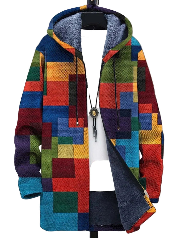 Giubbotto Retro Colorblock per Uomo