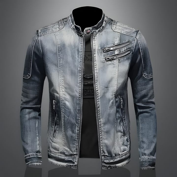 Alexo – Giacca in denim retrò da uomo