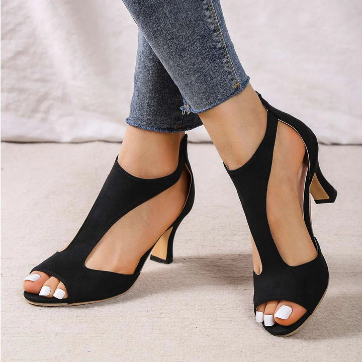 Sandali eleganti con tacco da donna