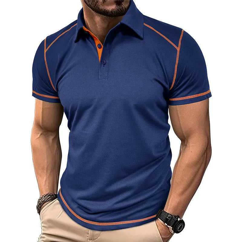 Maglietta Polo Stile Lineare per Uomini