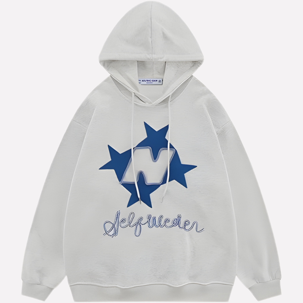 Felpa con cappuccio grafica oversize da donna