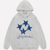 Felpa con cappuccio grafica oversize da donna